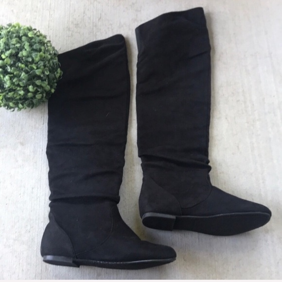 SOLDOlivia Miller OTK Classic Boots Black - Picture 1 of 6